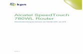 Alcatel SpeedTouch 780WL Routerkpn-klantzm.custhelp.com/euf/assets/documents/handleiding_Speed... · 3 Voorwoord: Dit document beschrijft het gebruik van Zakelijk ADSL met de Alcatel