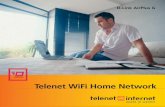 Telenet WiFi Home Network april05_tcm126...WEP encryption 64 bits / 128 bits WEP passphrase WEP key Access point user name Access point password 6 Stap 2: installatie van de draadloze