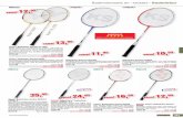Badmintonsets en -rackets Badminton pag 221.pdf · De unieke YONEX „ingebouwde-T“- aansluiting van de as en het hoofd vermindert trillingen en draaien, en zorgt zo voor een krachtig