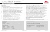 MV Armonia Touch - Pelican Rouge | Koffie voor zakelijk … ARMONIA TOUCH WIS-6.24 versie 1 Pagina 1 van 3 Doc. MV 05112015 Te treffen voorbereidingen voor plaatsing van de automaat.