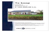 Te koop - Trynwalden · Te koop DAMWÂLD Wopkemawei 17 € 166.000,00 k.k. SEMI-BUNGALOW MET VRIJ UITZICHT. Vrijstaande bungalow op perceel van 364 m2 met een voor- en zijtuin