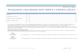 Transitie checklist ISO 9001+14001:2015 - DNVGL.nl - … GL Transitie checklist... · DNV GL ISO 9001+14001:2015 Transitie Checklist Page 3 of 9 Veranderingen Element Items reviewedResultaat