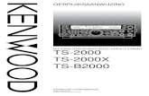 MULTI-BAND ZENDONTVANGTOESTEL VOOR …manual.kenwood.com/files/TS-2000-Dutch.pdfHartelijk dank voor uw aankoop van dit TS-2000(X)/ TS-B2000-zendontvangtoestel van KENWOOD. Het apparaat