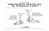 saturn owner’s manual & parts list - IVIE Ent owner’s manual & parts list This equipment is intended for commercial use only. 1753 Blake Avenue Los Angeles, CA 90031 (800) …