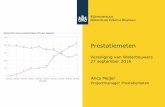 Vereniging van Waterbouwers 27 september 2016 Anca Meijer€¦ · voor 25% of 50% mee 8 Prestatiemeten 29-9-2016 . Rijkswaterstaat Op welke contracten wordt prestatiemeten toegepast?