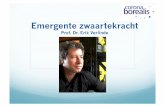 Prof. Dr. Erik Verlinde - coronaborealis.nl emergente zwaartekracht.pdf · Emergente zwaartekracht ! In de De Sitter ruimte is er volgens Verlinde nog steeds een relatie tussen informatie