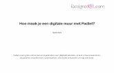 Hoe maak je een digitale muur met Padlet? - designed2learn.nl · Hoe maak je een digitale muur met Padlet? Quick start Padlet is een gratis online tool en te gebruiken voor ... op