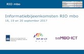 Informatiebijeenkomsten RIO mbo - sambo-ict.nl 1. Aanleiding RIO vanuit SION 2. Gevonden oplossing vanuit SION 3. Meerwaarde RIO voor MBO 4. Advies WG RIO MBO 5. Proces tot nu toe