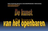Henk Oosterling (Erasmus Universiteit/Rotterdam … · Informe als functie van de informatisering: informance als transimmanence [Bataille/Derrida/Nancy]) 2 Filosofie . materialiteit