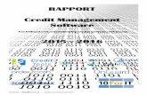 RAPPORT Credit Management Software · WCMConsult niet aansprakelijk worden gehouden voor de gevolgen van eventuele onjuistheden, (druk)fouten of onvolledigheden. De door de betreffende
