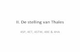 II.#De#stelling#van#Thales# - slurpietime.weebly.comslurpietime.weebly.com/uploads/9/3/9/8/9398796/thales.pdf · De#stelling#van#Thales# • Scherm: rechte#a • RichWng: rechteb