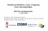 Goede praktijken voor omgang met nanodeeltjes NVvA symposium · Goede praktijken voor omgang met nanodeeltjes NVvA symposium 17 april 2008 Paul Borm, CEL, HogeschoolZuyd ... Fenneke