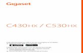 C430 / C530 - data.kommago.nl · Met uw Gigaset HX-handset beschikt u over een hoogwaardig en multifunctioneel toestel dat op de toekomst is voorbereid.