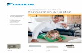 Warmtepompen lucht/lucht Verwarmen & koelenw3.cebeo.eu/pdf_nl/4503064.pdf · De invertertechnologie van Daikin is een ware innovatie op het ... elkaar te vergelijken en hun aankoopbeslissing