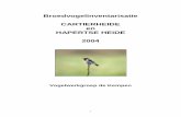 Broedvogelinventarisatie CARTIERHEIDE en HAPERTSE HEIDE … rapport ZONDER.pdf · In het voorjaar van 2004 is het natuurgebied Cartierheide en Hapertse heide op broedvogels ... Mart