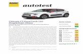 ADAC Autotest des Citroën C3 PureTech 110 Stop&Start · autotest Citroen C3 PureTech 110 Stop&Start Shine Fünftürige Schräghecklimousine der Kleinwagenklasse (81 kW / 110 PS)