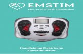 Handleiding Elektrische - emstim.com · Onderdelen identificatie - 3 - Elektronische siliconen vlak als voetkussens Gebruiksaanwijzing Massage roller voor de zool Adapter LCD scherm