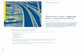 Tarieven met ingang van 1 januari 2013 · 1 1 Wat vindt u in deze brochure? In deze brochure vindt u de tarieven voor de motorrijtuigenbelasting voor: – motoren – personenauto’s