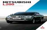 mitsubishi L200 - 4wdvoets.nl · nieuwe Mitsubishi L200 is een krachtige pick-up en comfortabele reisauto in één. Dankzij geavanceerde computersimulatie heeft het design van de
