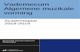 Vademecum AMV - ap-arts.be AMV 2017-2018.pdf4 1. VOORWOORD Dit vademecum wil de lezer wegwijs maken in het vakgebied AMV (algemene muzikale vorming) van de opleiding Muziek klassiek.