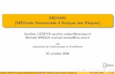MEHARI (MEthode Harmonis´ee d’Analyse des RIsques)´graal.ens-lyon.fr/~acedeyn/M2SIR/cours-mehari.pdf · Origines des risques Physique (accident, panne) Humaine (irrespect des