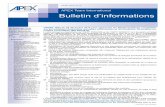 APEX Team International Bulletin d’informations · • Remboursement de la TVA envers des personnes imposables en dehors de la Communauté ... date d’approbation sans dépasser
