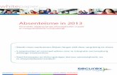 WP absenteisme 2013 cover nl - HRwijshrwijs.be/sites/default/files/tools/Absenteisme in 2013.pdf · whitepaper MAART 2014 Absenteïsme in 2013 Versnelde stijging lange afwezigheden