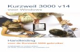 Kurzweil 3000 v14 - Dyslexie - Lexima · Kurzweil 3000 v14 voor Windows Handleiding voor de Kurzweil 3000 gebruiker Installatiegids en andere gidsen: zie folder ‘Documentation’