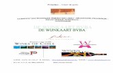 Prijslijst Liste de prix - De Wijnkaart BVBA · Pisco San felix- Atacama Pisco Horcon Quemado 35° especial likeur-liqueur..... 18,00 Von Siebenthal - Aconcagua Von Siebenthal Parcela