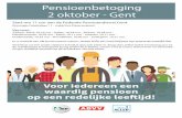 Pensioenbetoging 2 oktober - Gent - lbc-nvk.acv-online.be · de manifestatie je treinticket terug (enkel ACV-leden), samen met je naam, lidnummer en bankreke- ningnr duidelijk vermeld