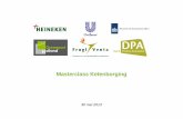 Masterclass Ketenborging - Amazon S3 · Heineken − Heineken en de positie van Quality Assurance; ... Facebook-desk en brief naar alle klanten met het verzoek de boodschap uit te