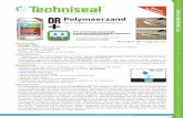 Polymeerzand - Techniseal · Polymeerzand voor tegels en straatstenen Voor plaatsing op een flexibele, drainerende of niet-drainerende ondergrond* • Zand of gestabiliseerd zand