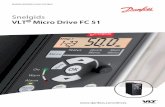 Snelgids VLT Micro Drive FC 51 - .VLT Micro Drive FC 51 LCP Mounting Instruction MI02A VLT Micro