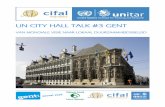 UN CITY HALL TALK #3 GENT - cifal-flanders.org · UNRIC online bibliotheek met ‘SDG Backgrounders’ en Nederlandstalig communicatie materiaal United Cities and Local Governments