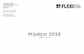 Prijslijst 2018 - Flexidal Rubber prijslijst algemeen 2018... · Basic-line / veiligheid tegels Afmeting Gewicht Aantal HIC op beton Netto prijs in mm per stuk per pallet EN 1177