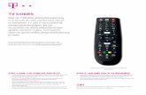 R-VFC3750 wt Afstandbediening TV codes 1.0 A4 · TV codes Met de T-Mobile afstandsbediening kun je ook de aan-/uit-functie van je ... totdat de controle-LED viermaal knippert ...