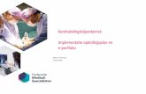 Kennisdelingsbijeenkomst: Implementatie opleidingsplan en ...medischevervolgopleidingen.nl/sites/default/files/presentatie_k... · Medische microbiologie Epass Neurochirurgie Reconcept