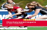 Hockeyspelregels - KNHB · Dit boekje is bedoeld voor iedereen die meer wil weten over hockey. ... kun je bij de KNHB vragen of je hier mee mag spelen. ... (als je het niet gevaarlijk
