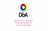 3. Kreier Kruseman himss 2015 · EPD Masterclass HIMSS 2015 Presentatie Felix Kreier & Loren Kruseman, OLVG