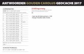 ANTWOORDEN GOUDEN CAROLUS GEOCACHE 2017 · ANTWOORDEN GOUDEN CAROLUS GEOCACHE 2017 - Som van de huisnummers = 330 - Recept: Goodie+Salie+Foelie COÖRDINATEN: START: N51° 01.904’