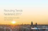 Recruiting Trends Nederland 2017 - Home - www ... de helft van de Nederlandse recruitment managers verwacht dat het wervingsvolume gaat stijgen. Nederland blijft daarmee iets achter