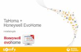 TaHoma + Honeywell EvoHome - service.somfy.com · Honeywell Producten De volgende producten zijn compatibel met de TaHoma Kijk voor Honeywell productinformatie op  EvoHome