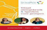 Vitaal stemgebruik & Spreken voor groepen - thesongworks.nl · Middels diverse spreek- en klankoefeningen wordt op ervaringsgerichte manier gewerkt aan de leerdoelen. Oefeningen,