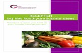 RECEPTEN bij het koolhydraatarme dieet - kdoo.nl · koolhydraatarme recepten voor een koolhydraatbeperkt dieet te maken. Dit kookboek is bedoeld voor mensen die een koolhydraatbeperkt