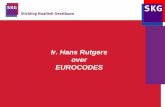 Ir. Hans Rutgers over EUROCODES - - VMRG - De Vereniging ... · –NEN-EN 1991-1-4, inclusief NEN-EN 1991-1-4/NB Windbelasting –NEN-EN 1999-1-1 Aluminium constructies –NEN-EN