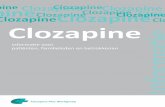 Clozapine Informatie - Clozapinepluswerkgroep · De controles maken het gebruik van clozapine daarom veilig. Na het eerste jaar van de behandeling treedt deze bijwerking bijna nooit
