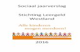 Sociaal j aarverslag Stichting Leergeld Westland · De aanvraag wordt aan de hand van het verslag en het advies van de intermediair beoordeeld door de beoordelingscommissie die op