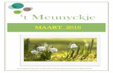 ‘t Meunyckje  2016.pdf · De Kinkhoorn & Ravelingen, is de ideale ... VRIJDAG 18 maart in het Klokkezicht WOENSDAG 23 maart in de Zomertuin ‘t Meunyckje  6