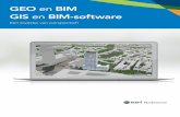 GEO en BIM GIS en BIM-software - Esri.nl/media/esri-nl/pdfs/geo-gis-bim-2015.pdf · ontwerpen, maar ook de inkoop en logistiek en het beheer en onderhoud. Dan wordt BIM gezien als