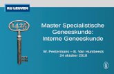 Master Specialistische Geneeskunde: Interne Geneeskundeforumig.be/wp-content/uploads/2018/10/Peetermans-W.-Infosessie... · ECG; ALS; radioprotectie; geschiedenis van de geneeskunde;